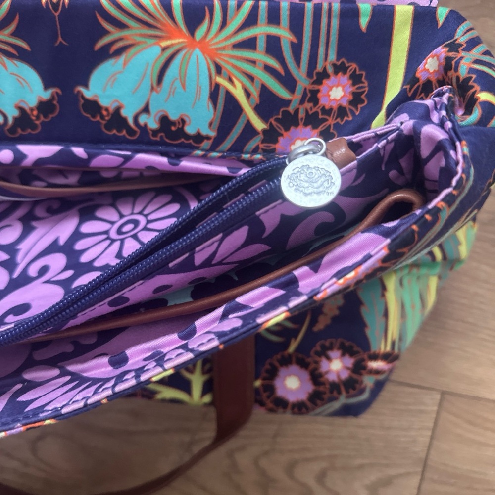 Amy Buttler‎ by Kalencom Women’s Duffle Bag Navy Sari Flower 2009 Collection - Picture 10 of 15
